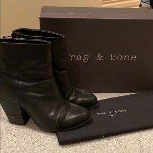rag & bone black classic newbury booties